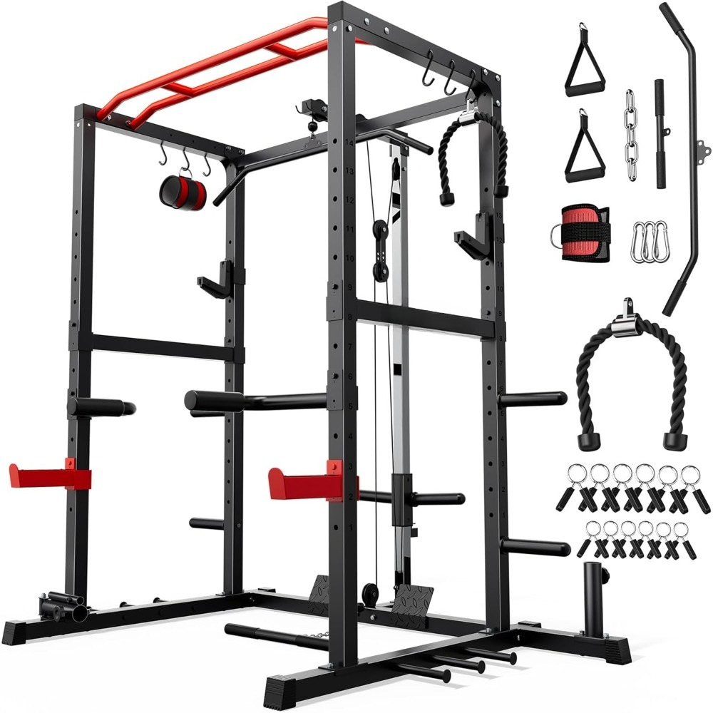 Pulley Home Gym - قفص قوة متعدد الوظائف مع نظام