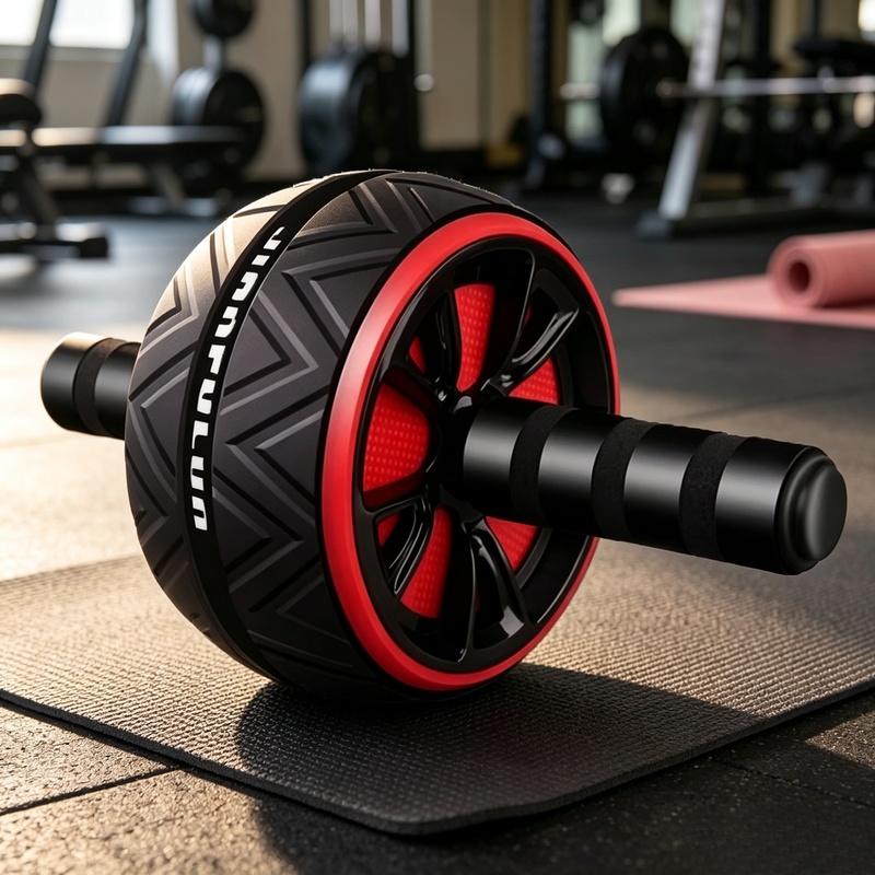 Home Gym Online - عجلة تمارين البطن غير القابلة للانزلاق،
