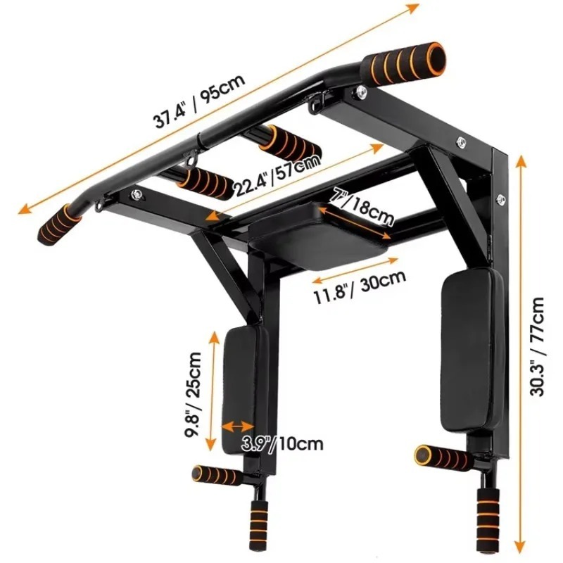 Home Gym Wall Mounted - عارضة سحب (بار) مثبتة على الحائط