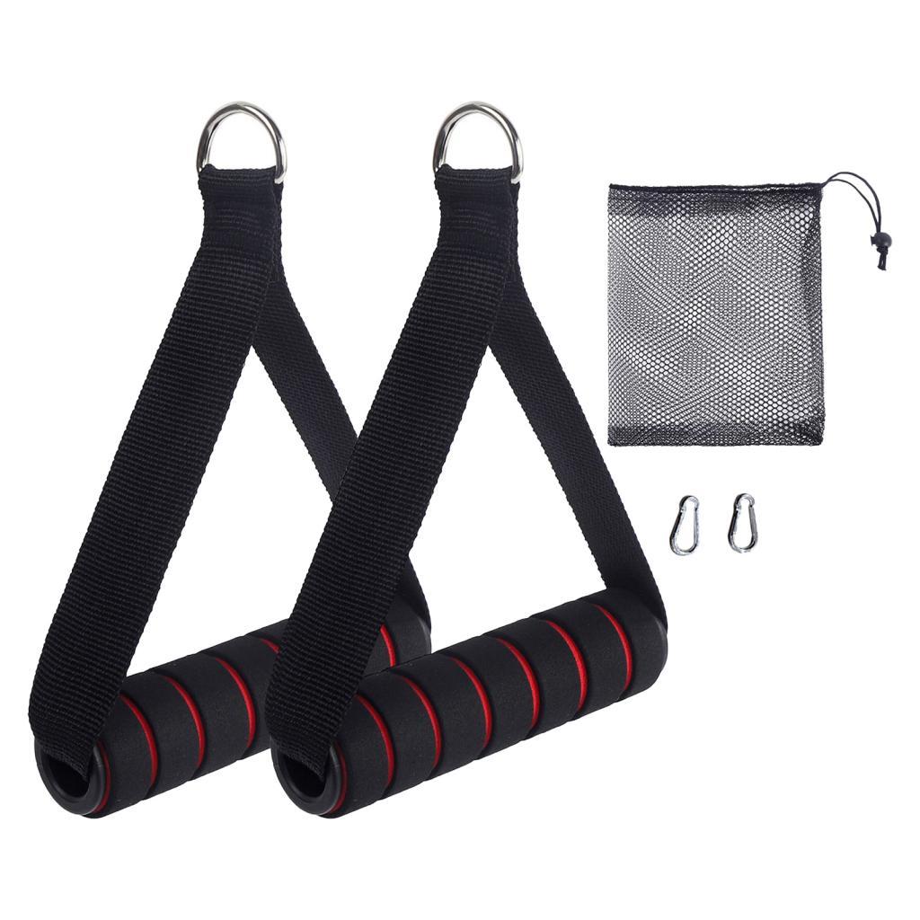 2x مقابض ممارسة العمل خارج مقا - مراجعة Pulley Home Gym وسعره