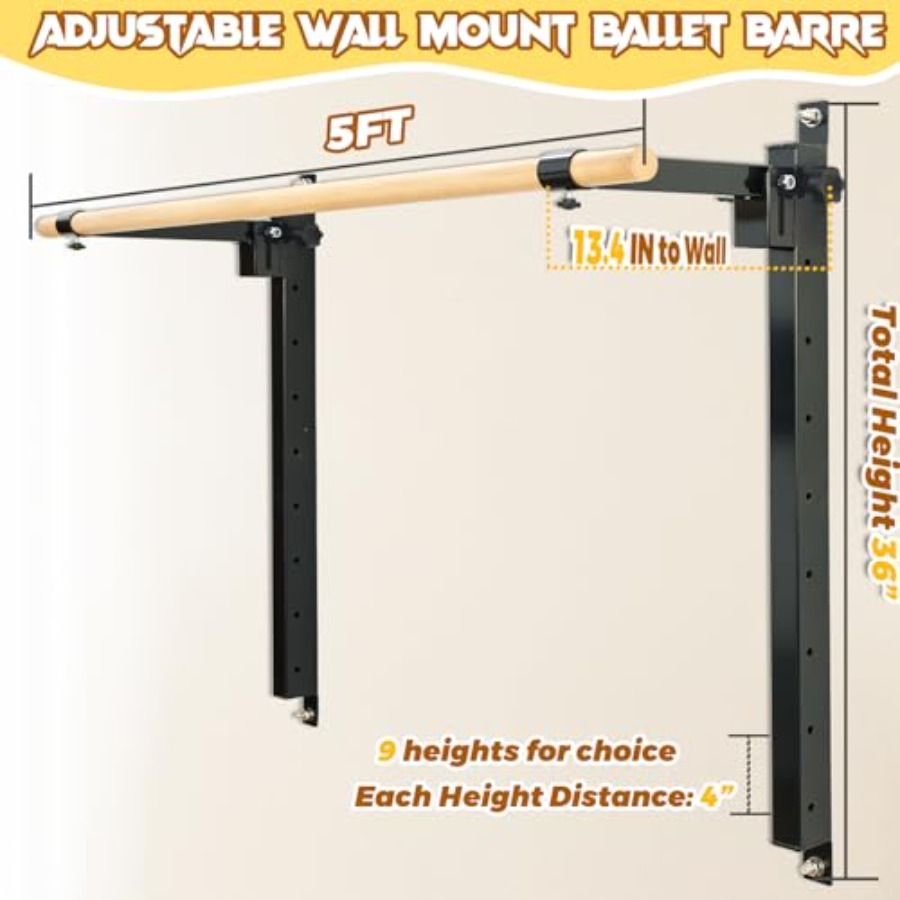 عارضة باليه قابلة للطي مثبتة ع - مراجعة Home Gym Wall Mounted وسعره