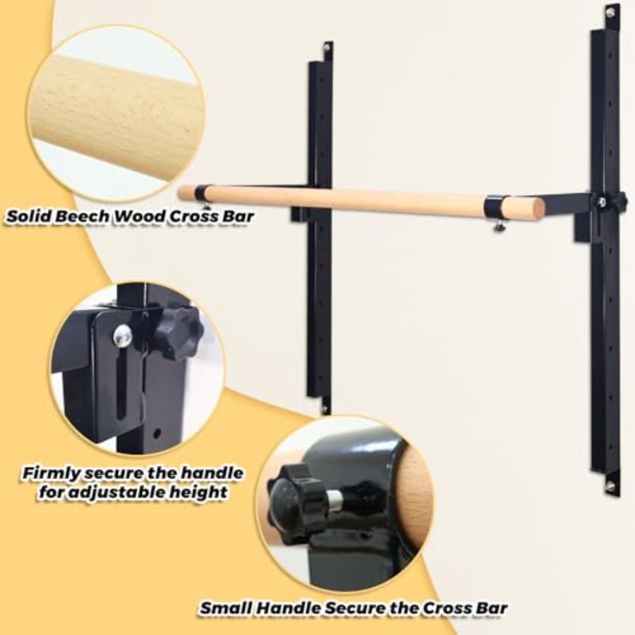 عارضة باليه قابلة للطي مثبتة ع - مراجعة Home Gym Wall Mounted وسعره