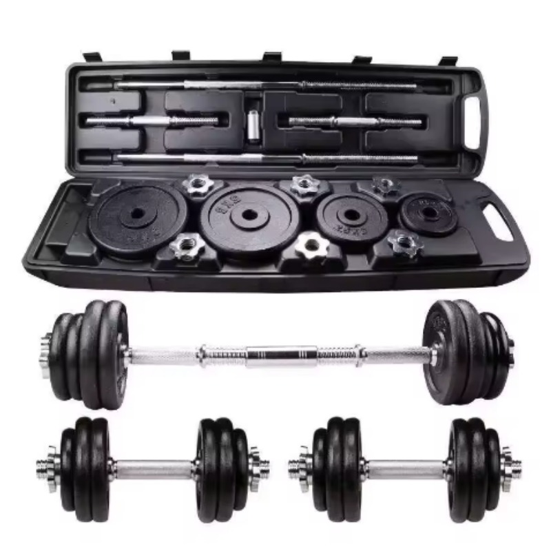 مجموعة أثقال حديدية مطلية بالل - مراجعة Home Gym In A Box وسعره