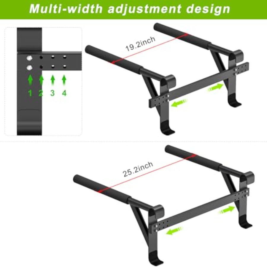 عارضة جدارية للجمباز 2x2، سلم  - مراجعة Home Gym Wall Mounted وسعره