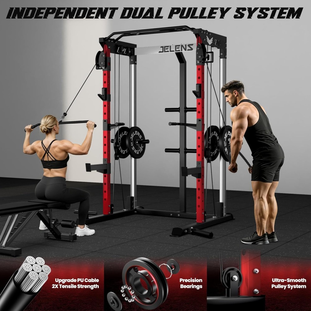 رف قوة متعدد الوظائف بسعة 2000 - مراجعة Pulley Home Gym وسعره