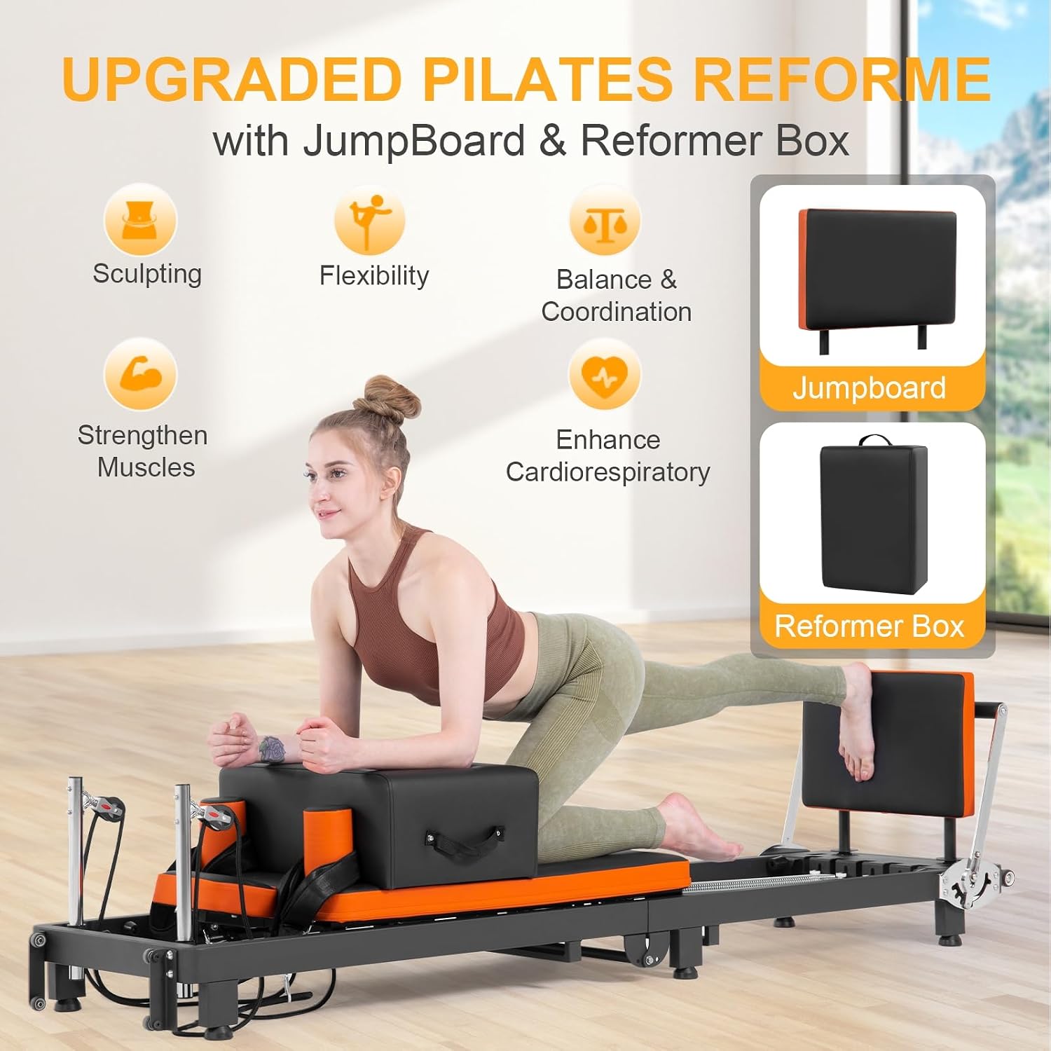 جهاز بيلاتس ريفورمر قابل للطي  - مراجعة Home Gym In A Box وسعره