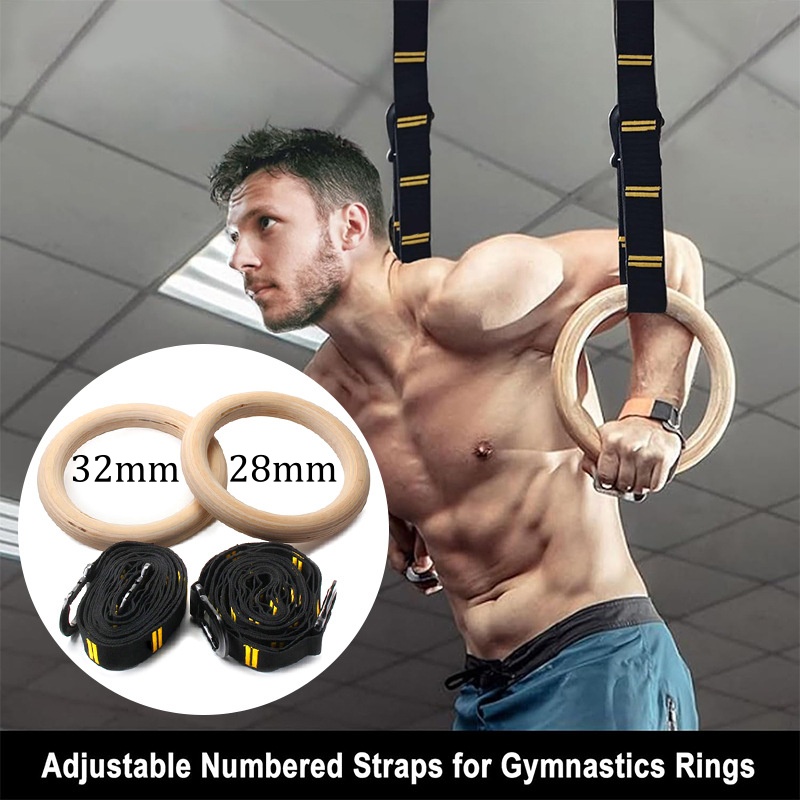 حلقات جمباز خشبية قابلة للتعلي - مراجعة Home Gym Online وسعره